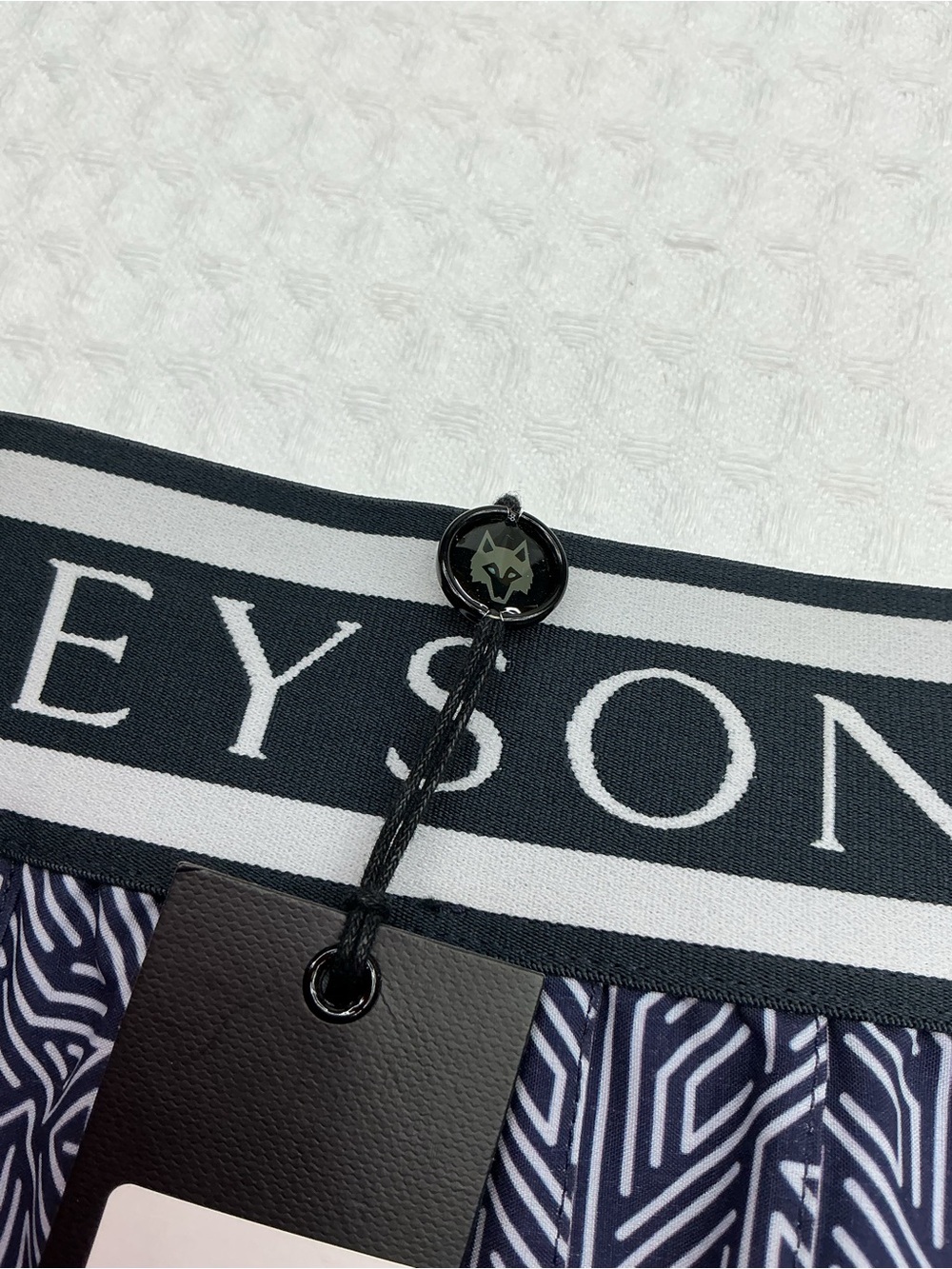 Greyson Navy & White Geometric Pleated Skater Skirt - Picture 4 of 10